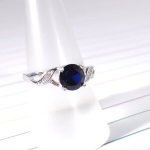 Blue Sapphire 1.7 Carats Ring Size 7.75